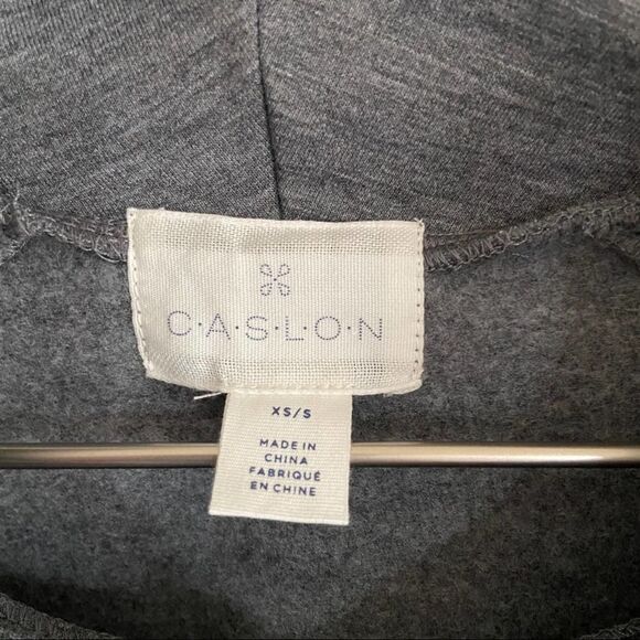 CASLON Cowl-neck Poncho Grey X-Small/Small - Picture 5 of 7